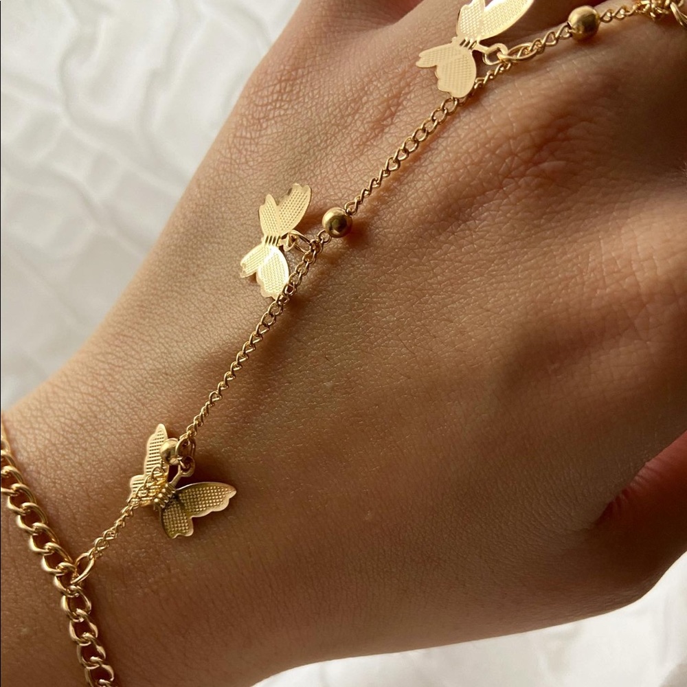 butterfly linked bracelet